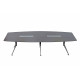 Nero Boardroom Bundle with 8 x Cante Chairs 